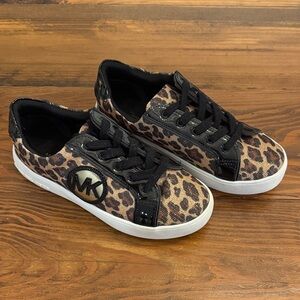 Michael Kors Animal Print Sneakers with Black Details
